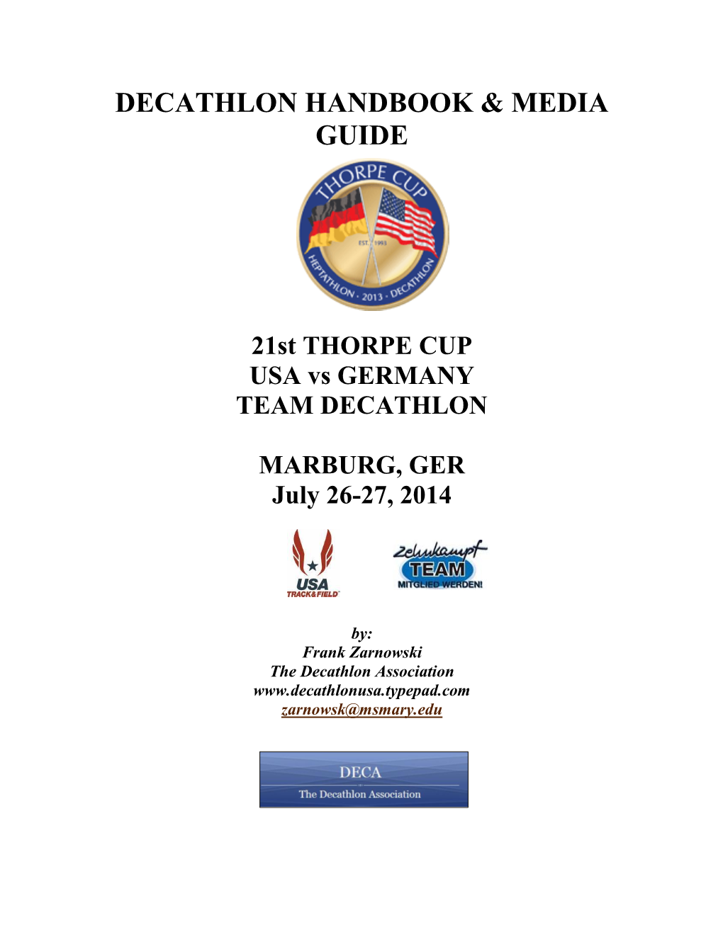 2014 Thorpe Cup M Decathlon