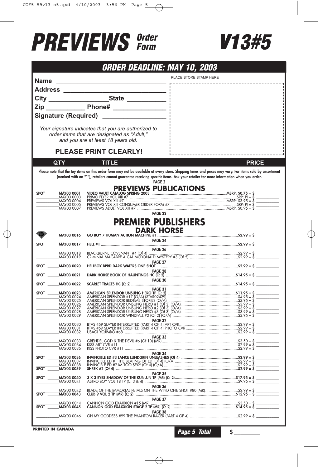 COF5-59V13 N5.Qxd 4/10/2003 3:56 PM Page 5