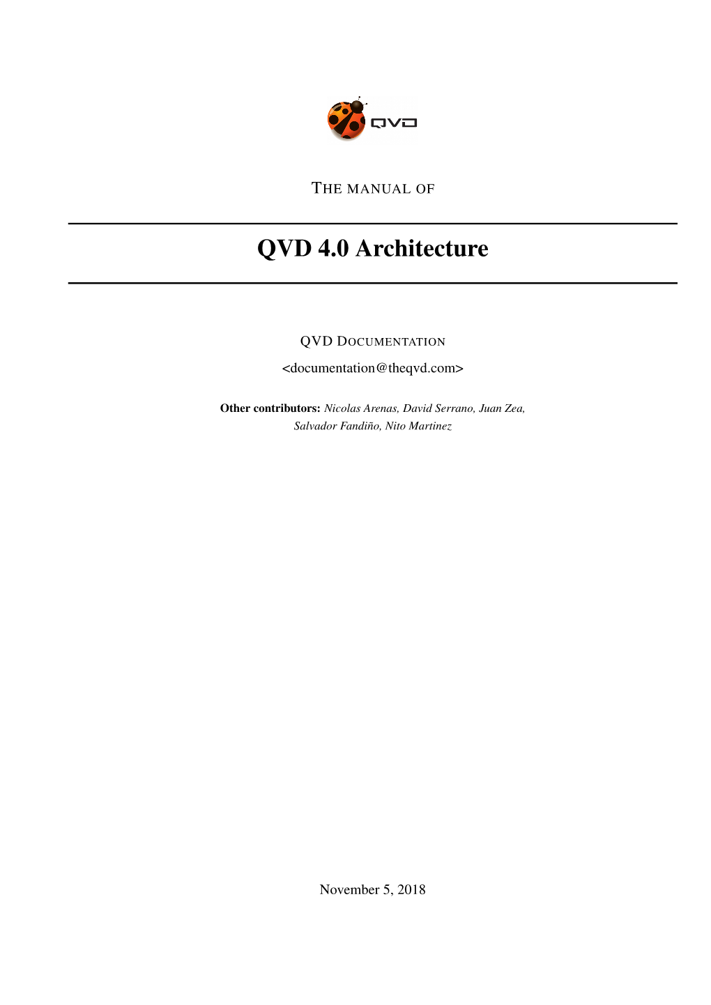 QVD 4.0 Architecture Manual I