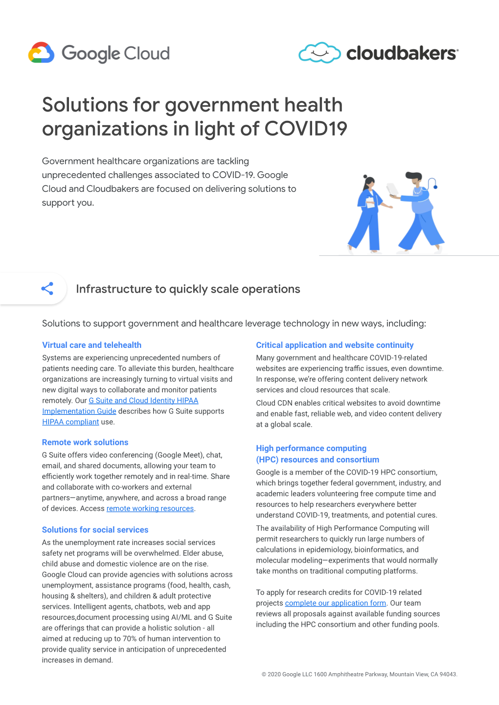 Solutions for Government Health Organizations in Light of COVID19