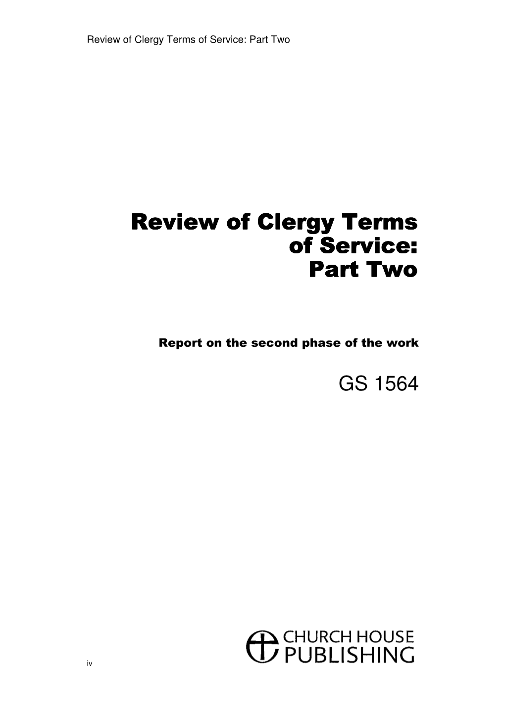 Review of Clergy Terms of Service: Part Two