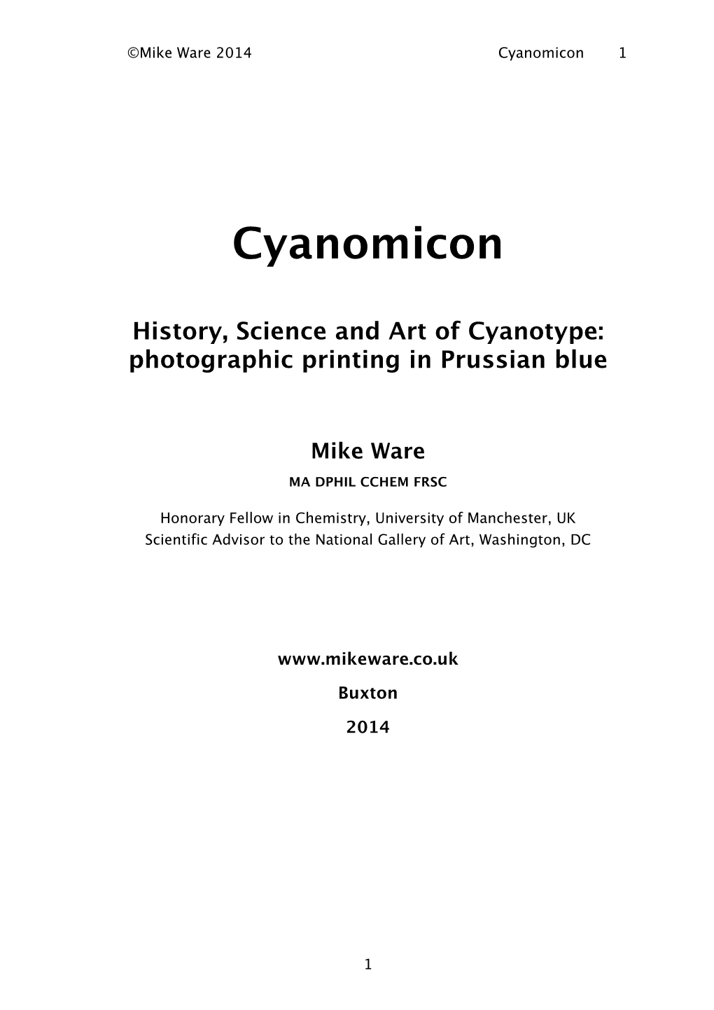 Cyanomicon 1