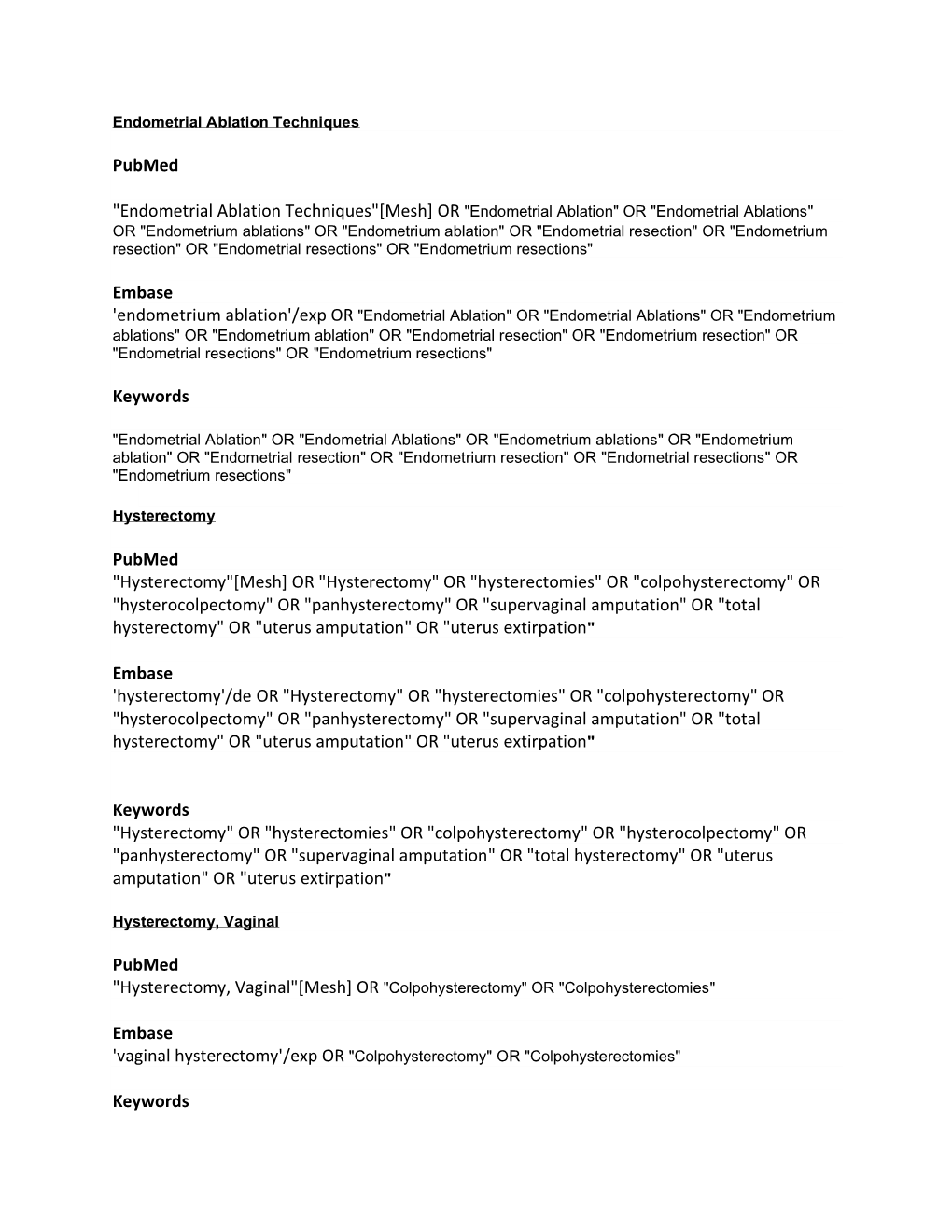 Pubmed Embase Keywords Pubmed 