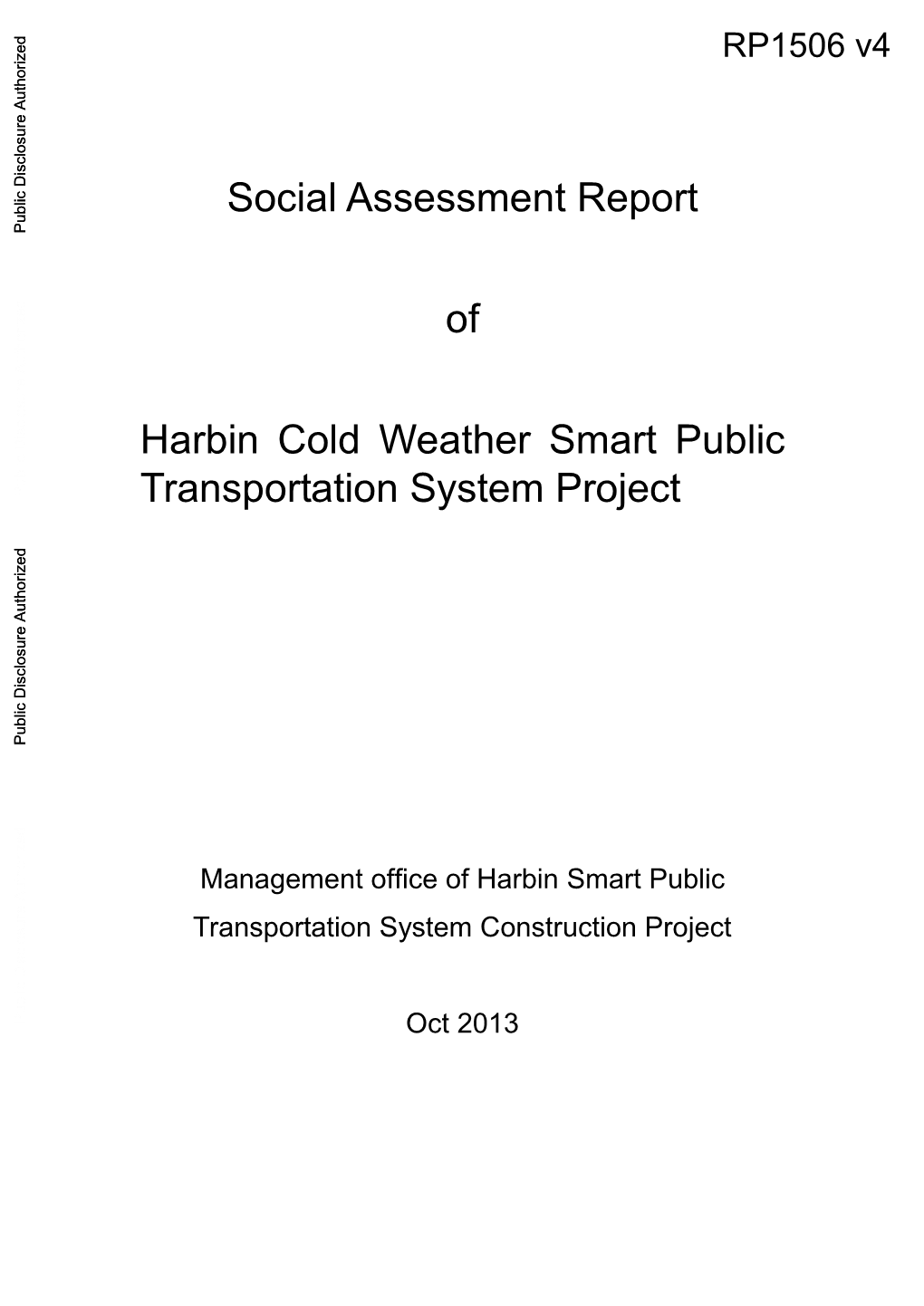 World Bank Document