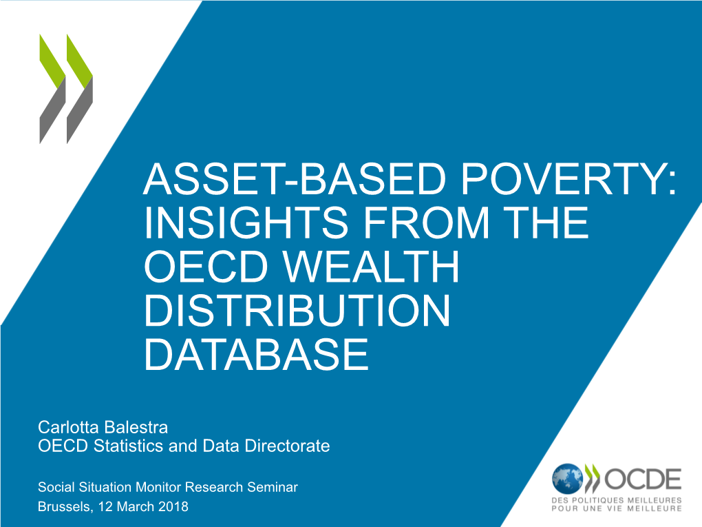 "Asset-Based Poverty: Insights from the OECD Wealth Distribution