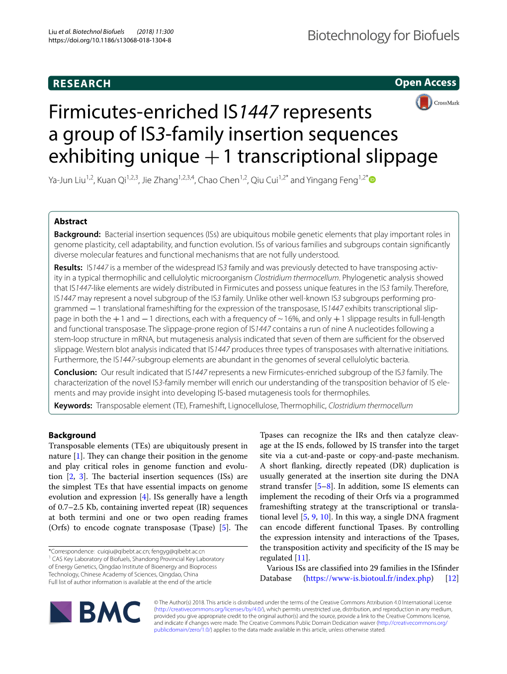 Firmicutes-Enriched IS1447 Represents a Group of IS3-Family