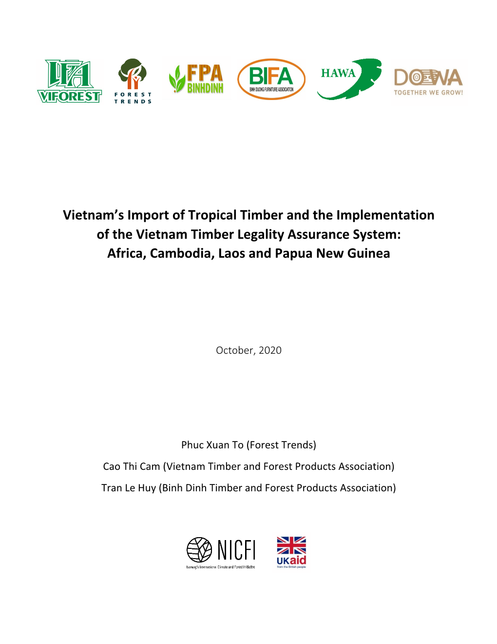 Vietnam's Import of Tropical Timber and The