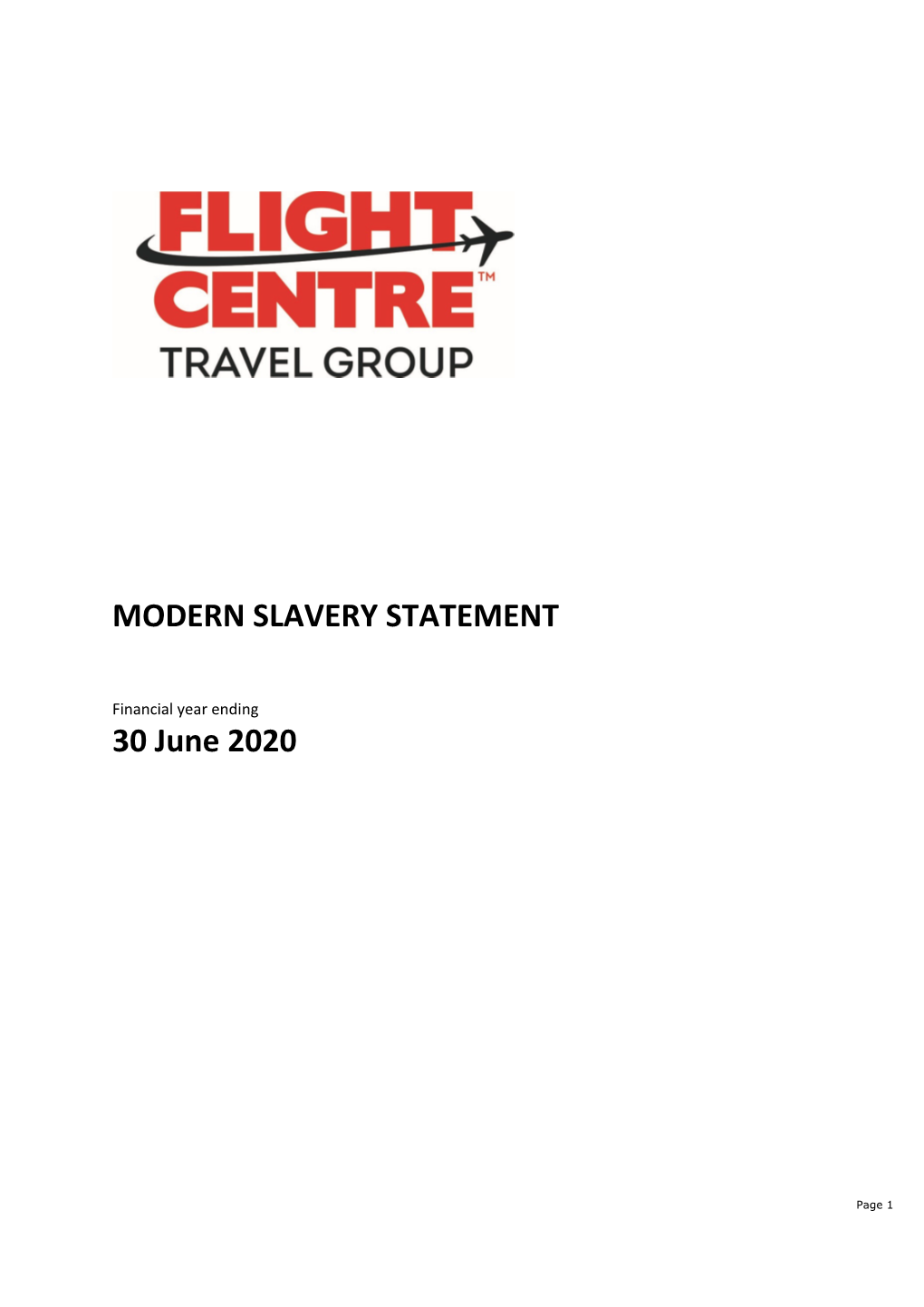 MODERN SLAVERY STATEMENT 30 June 2020