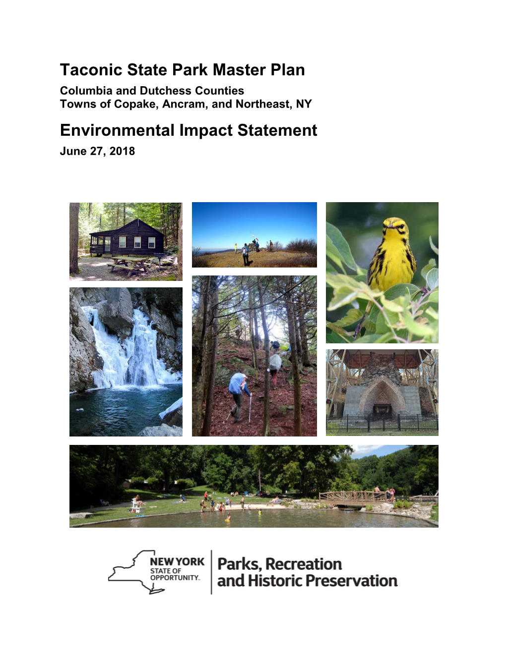 Taconic State Park Master Plan Environmental Impact Statement