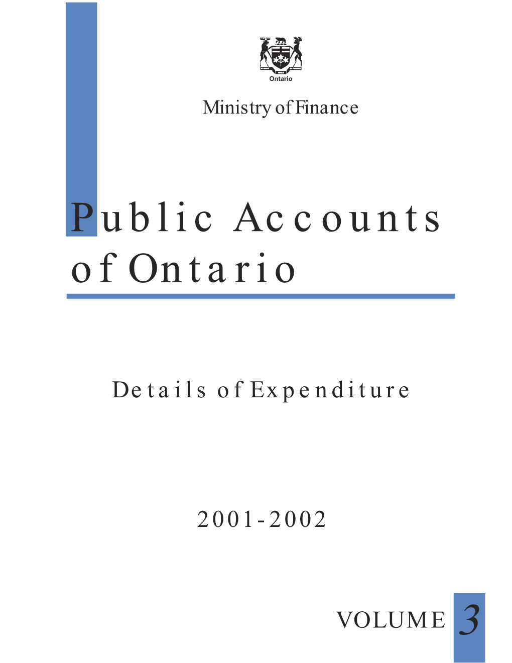 2001-2002 Public Accounts of Ontario