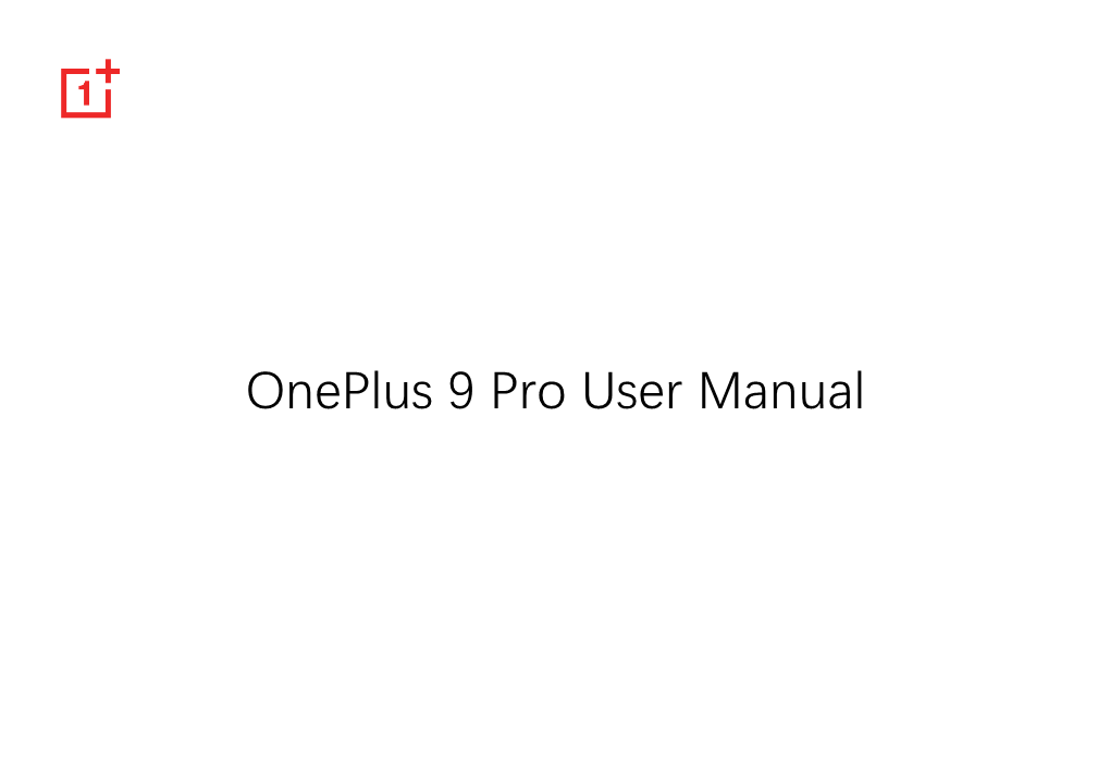 Oneplus 9 Pro User Manual