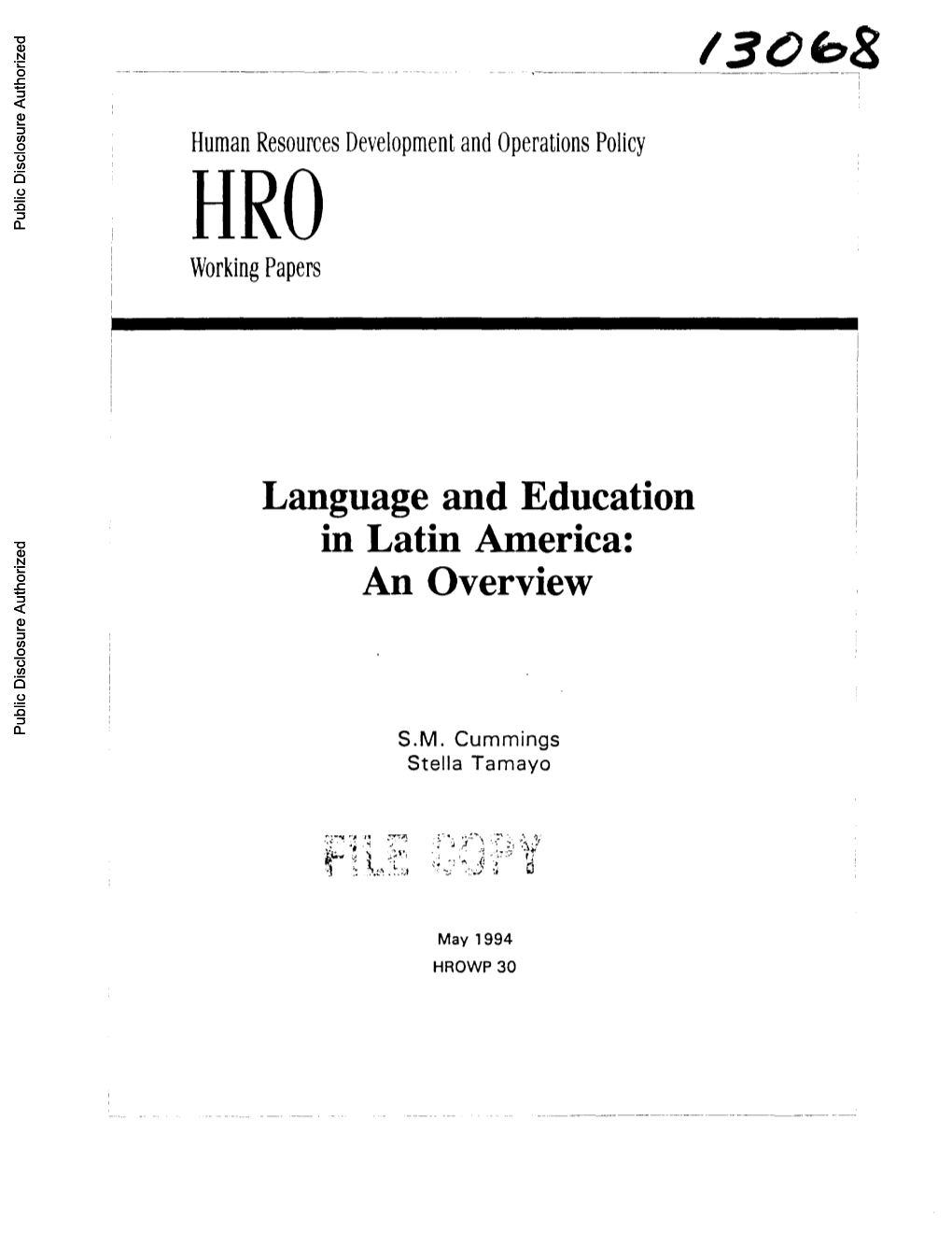 Language and Education in Latin America: an Overview