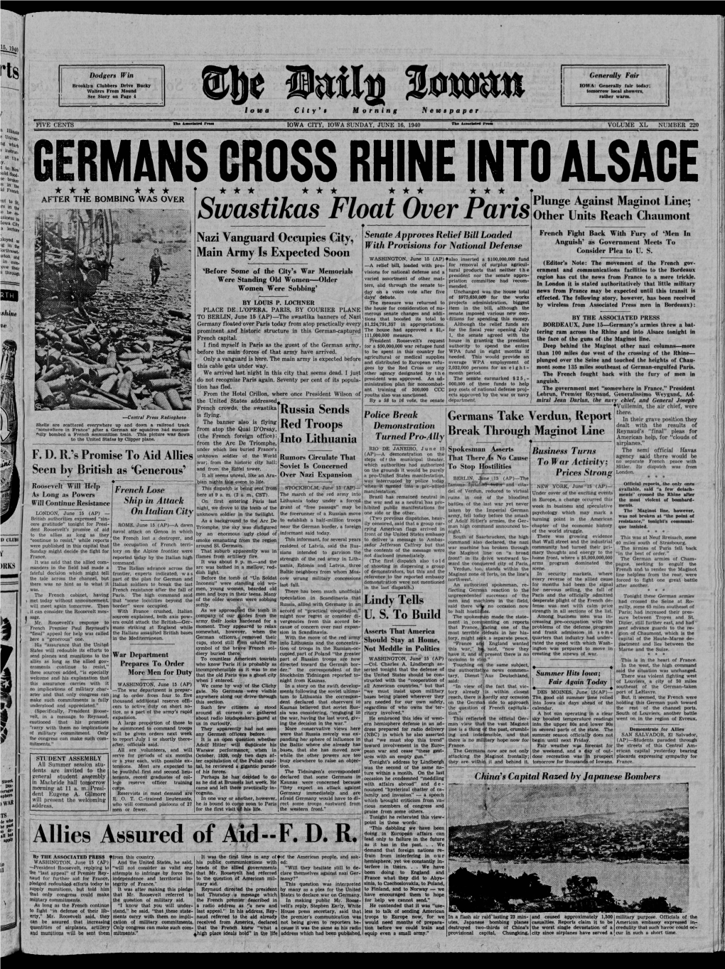 Daily Iowan (Iowa City, Iowa), 1940-06-16