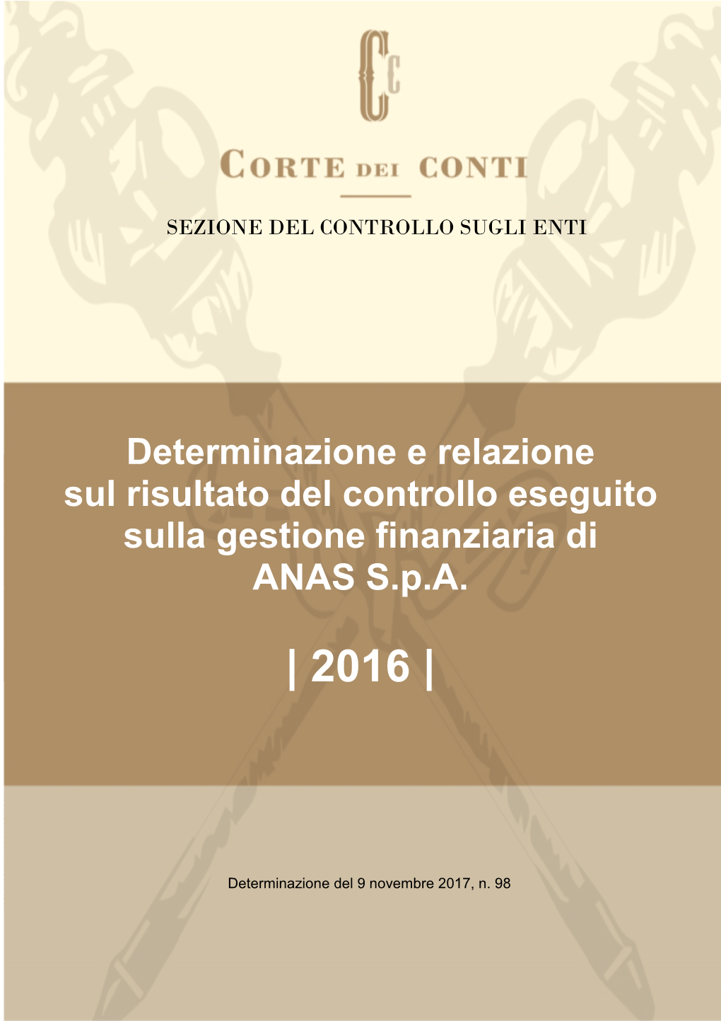 Relazione Corte Dei Conti 2016