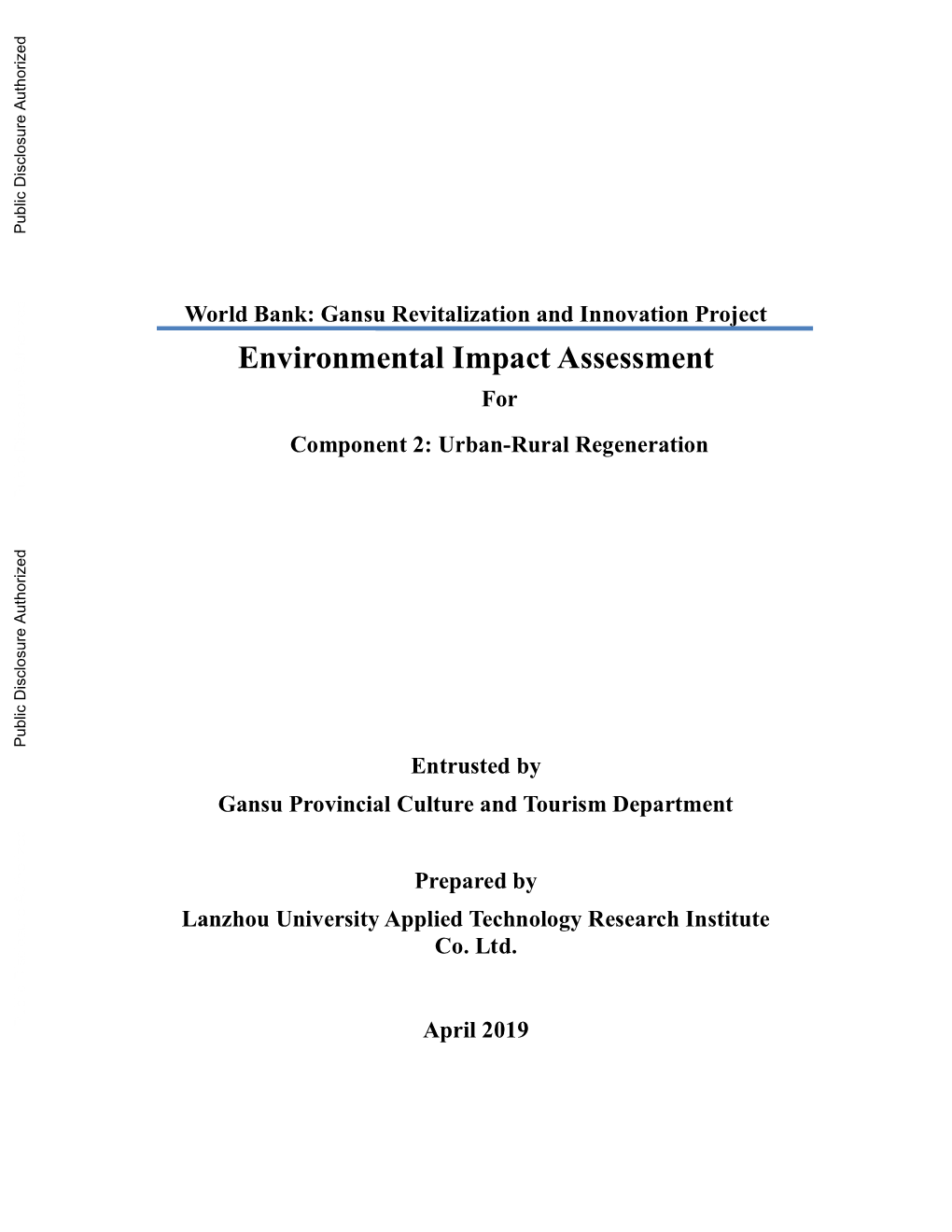 World Bank Document