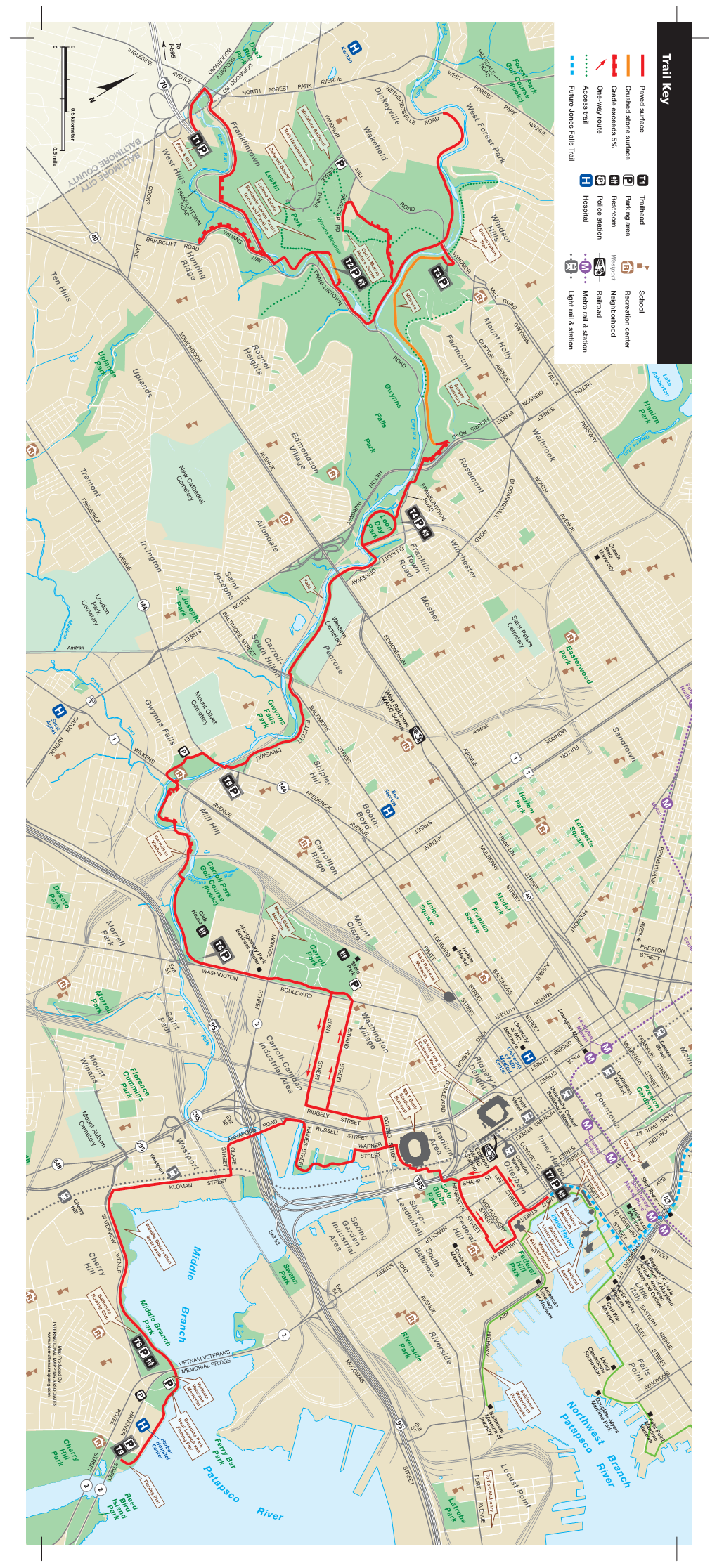 Trail Access Trail One-Way Route Grade Exceeds 5% Crushed Stone Surface Paved Surface F
