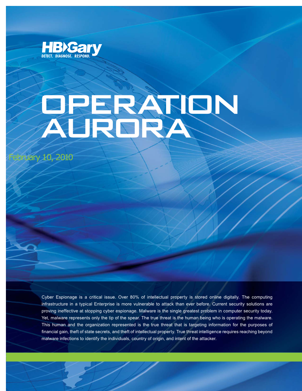 Whitepaper Hbgary Threat Report, Operation Auro