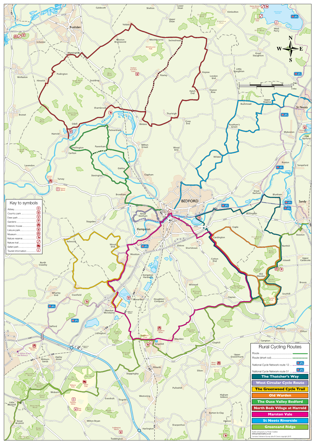 Rural Cycling Routes 5 House 0 7 a Moneypot 1 4 0 to Milton Keynes Route