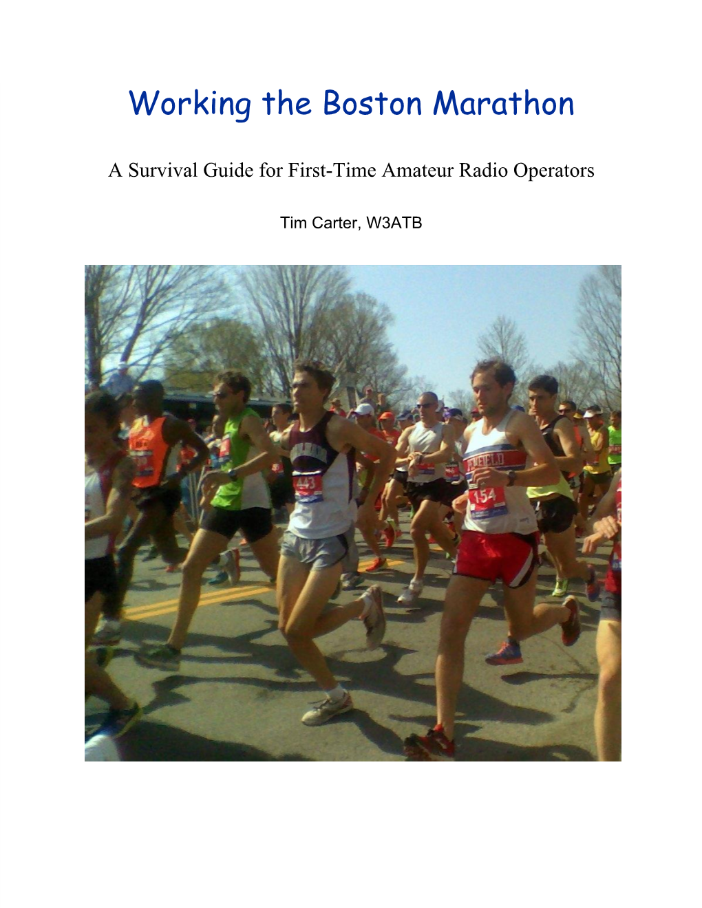 Working the Boston Marathon