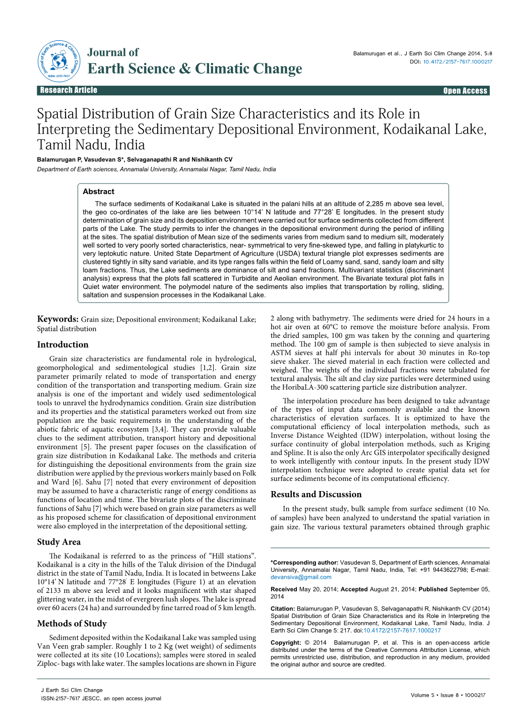 Spatial Distribution of Grain Size Characteristics and Its Role In