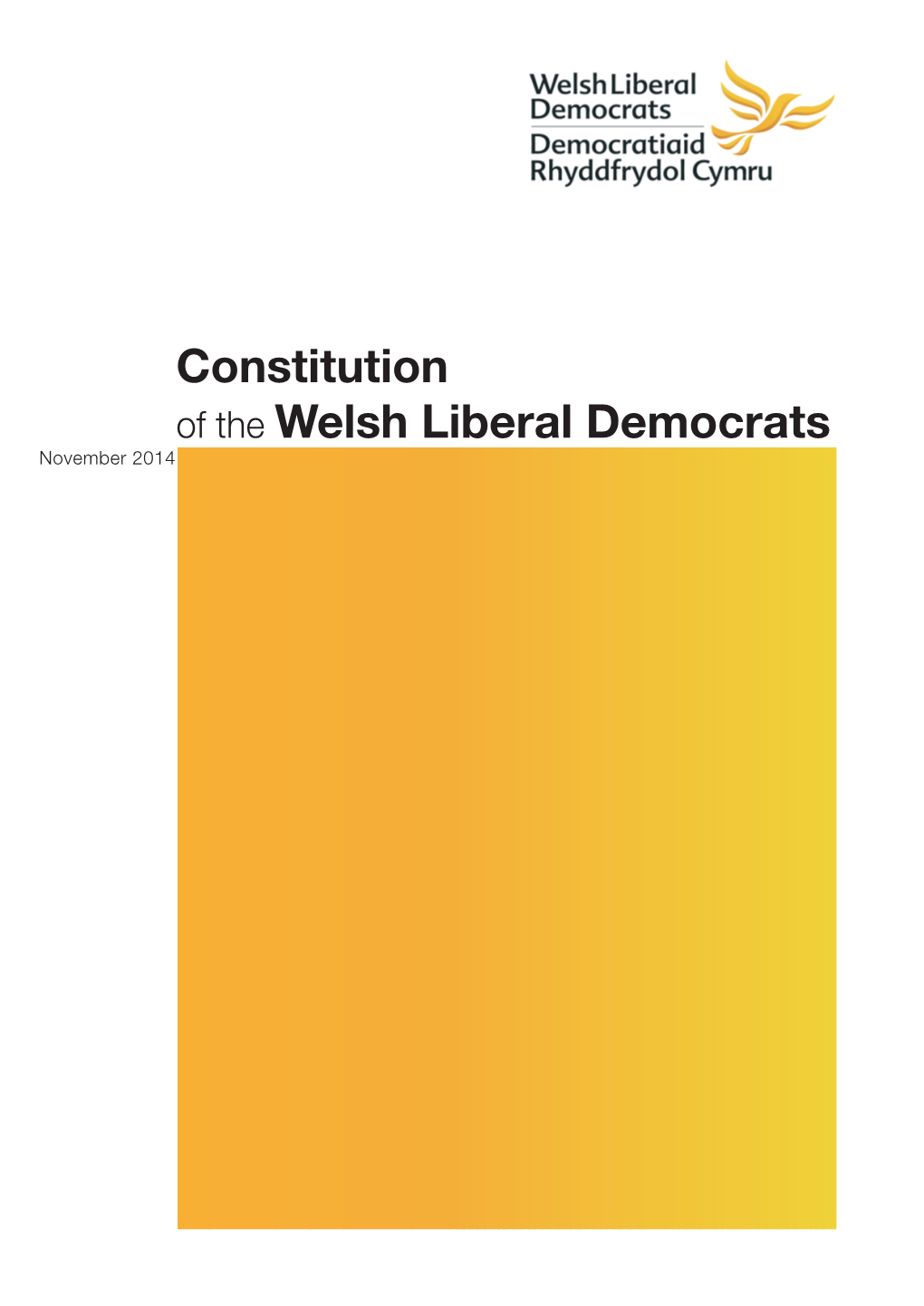 Constitution of the Welsh Liberal Democrats