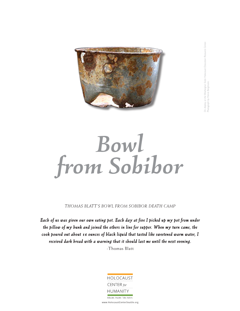 Bowl from Sobibor