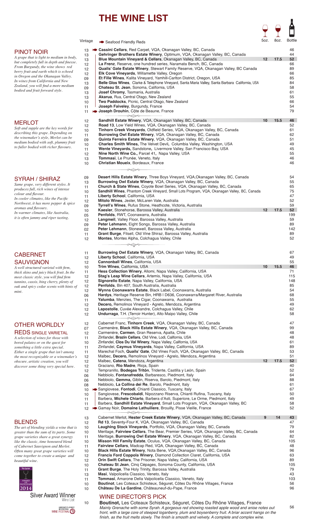 The Wine List