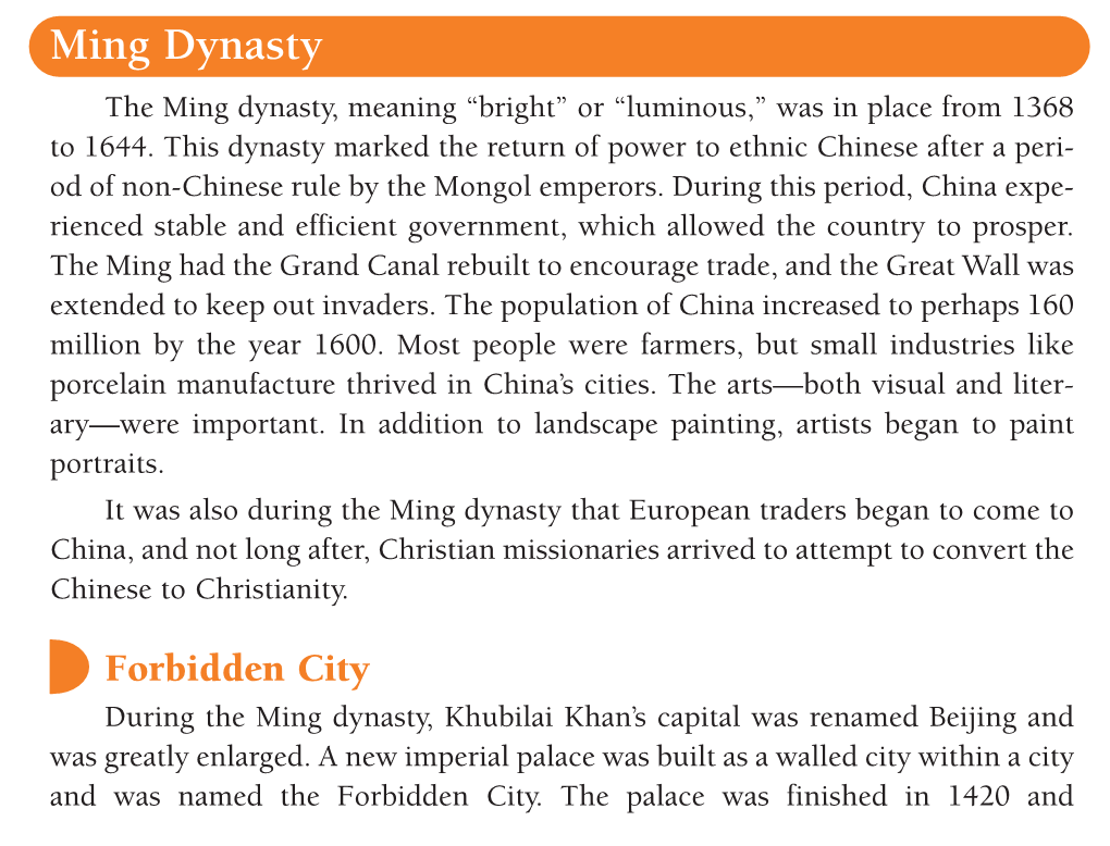 About the Ming Dynasty