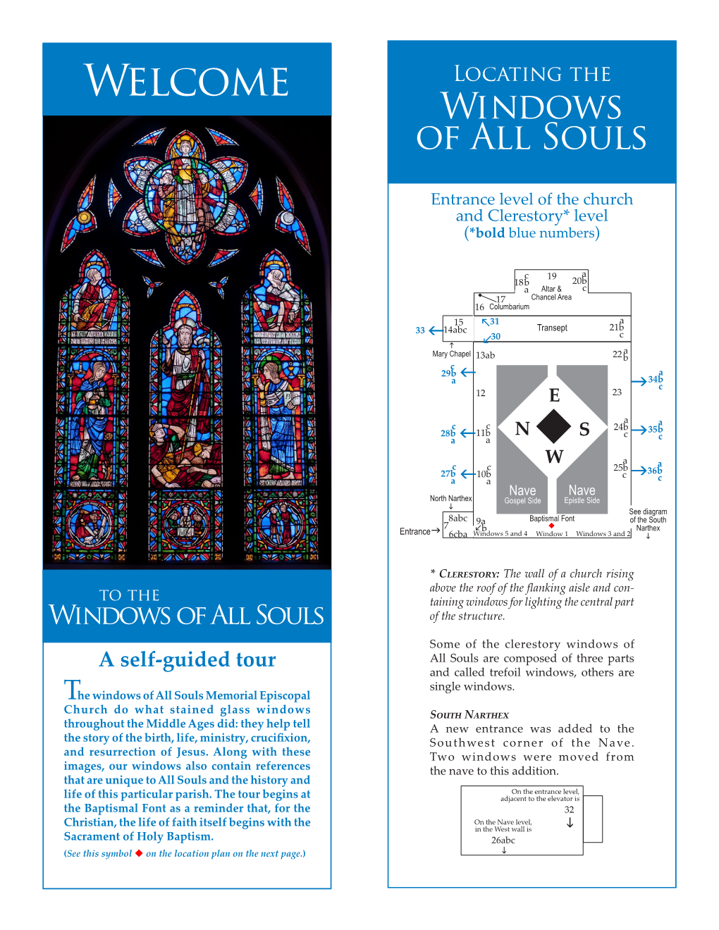 A Self-Guided Tour the Windows of All Souls Memorial Episcopal