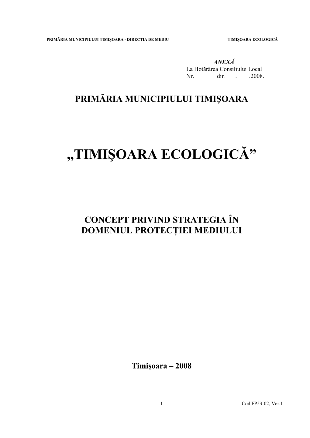 „Timişoara Ecologică”