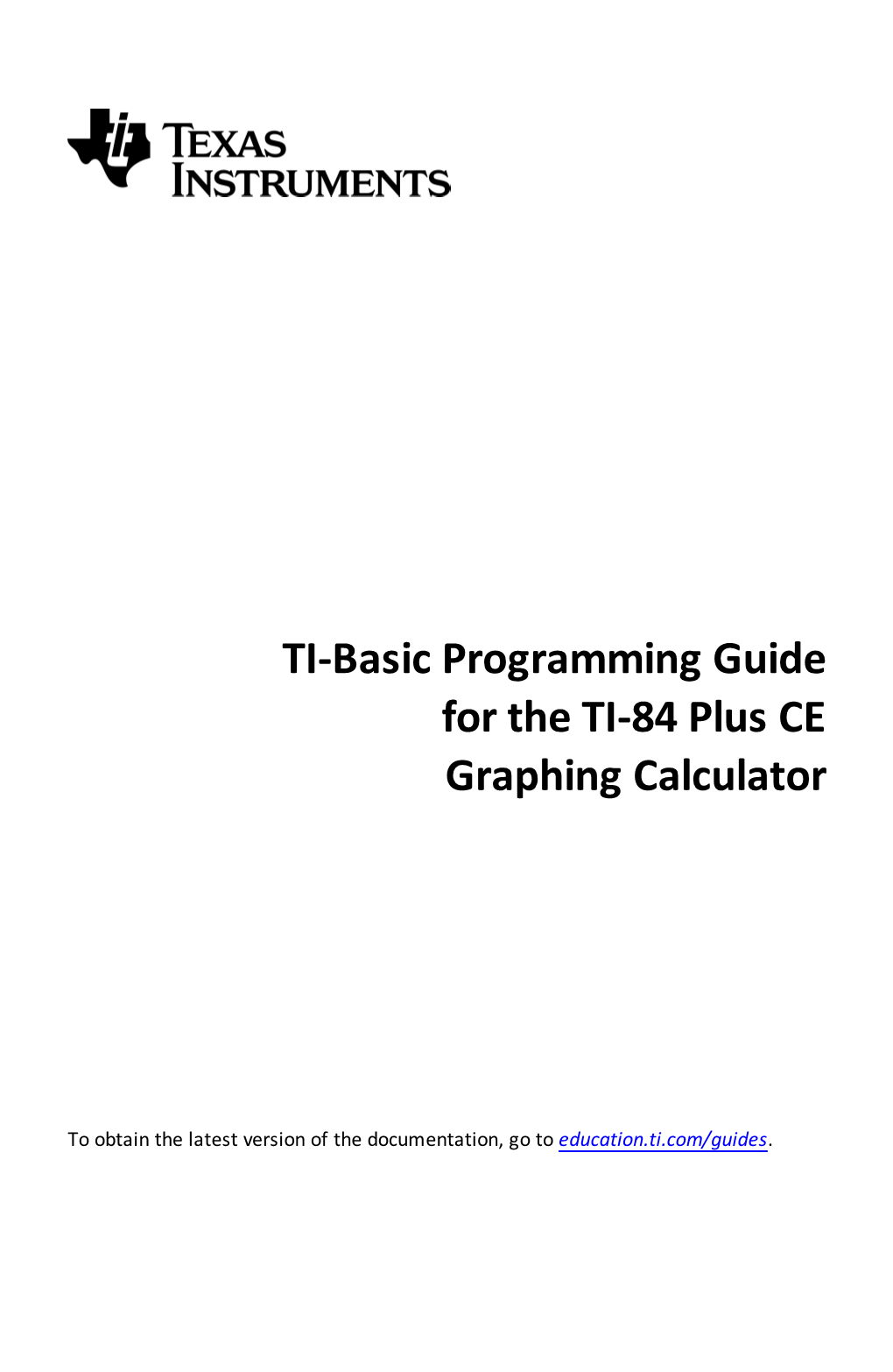 TI Programming Guide
