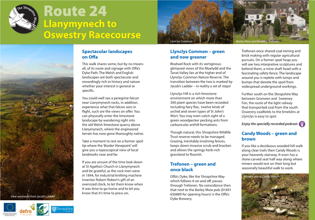 Shropshire Way Route 24 Leaflet
