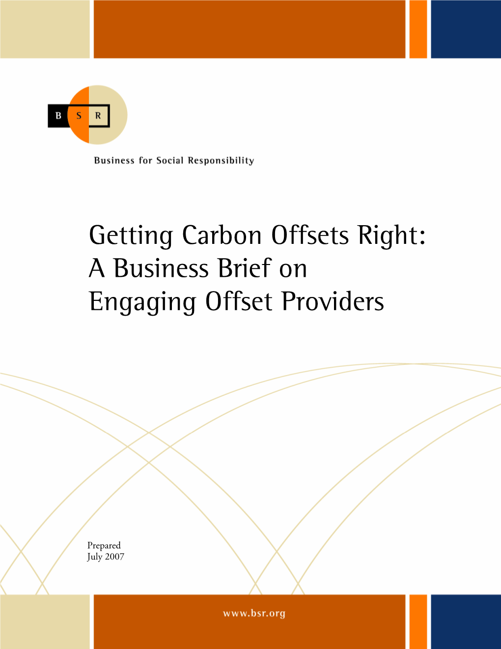 Getting Carbon Offsets Right: a Business Brief on Engaging With