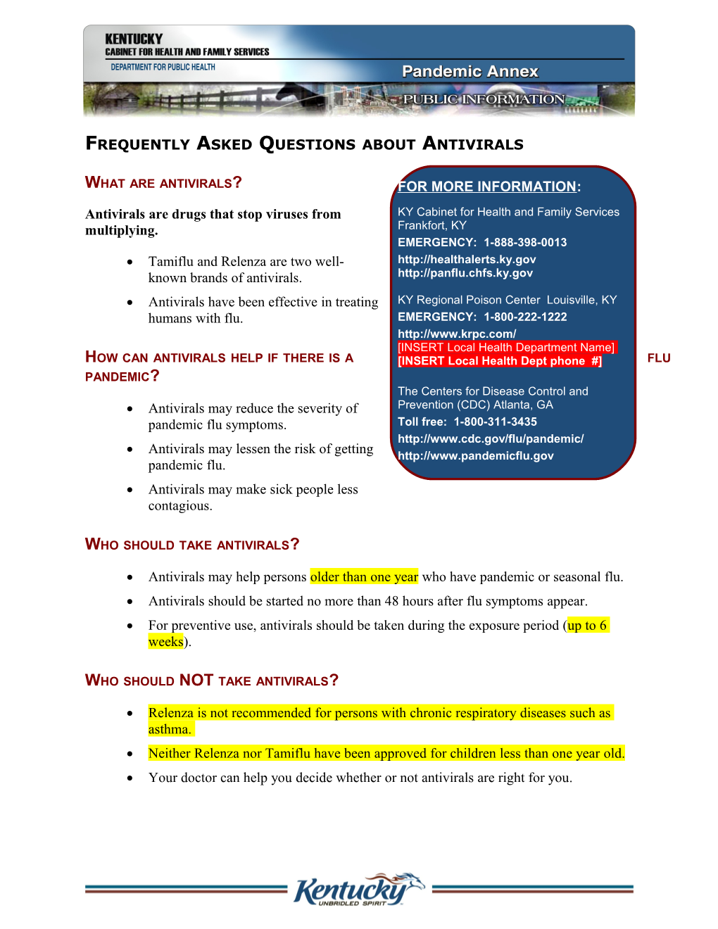 FACT SHEET Pandemic Flu s1