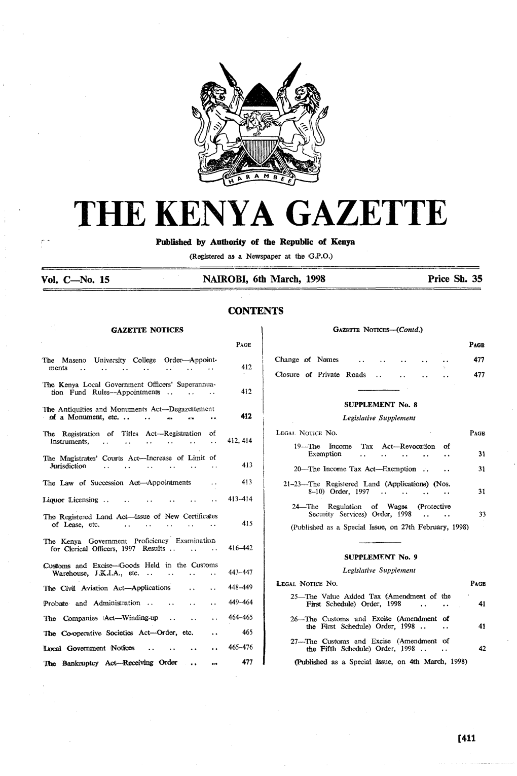 The Kenya Gazette 417