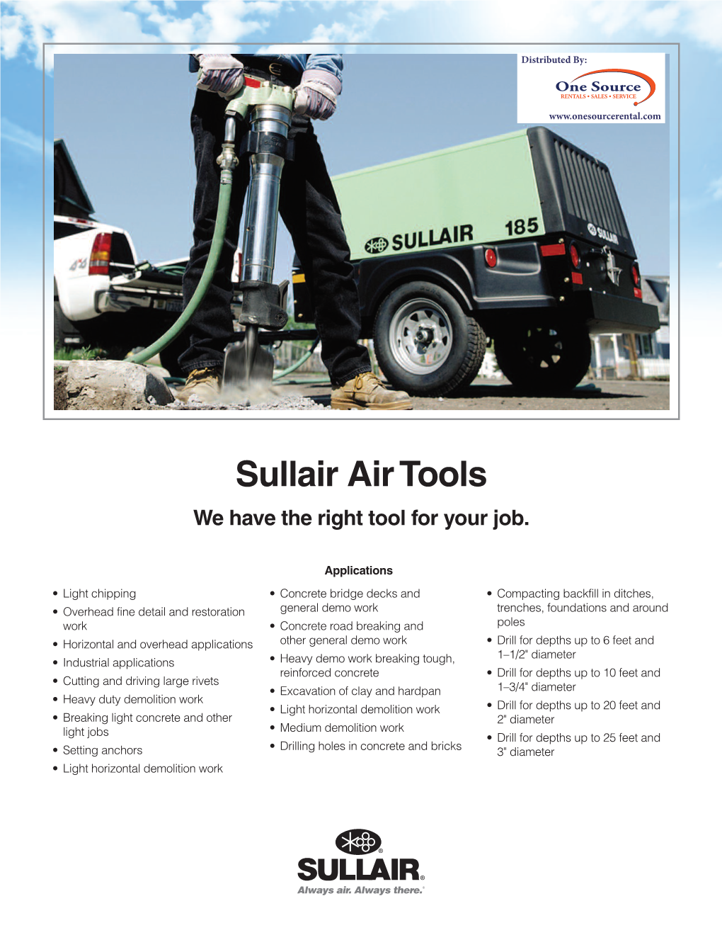 Sullair Air Tools Catalog