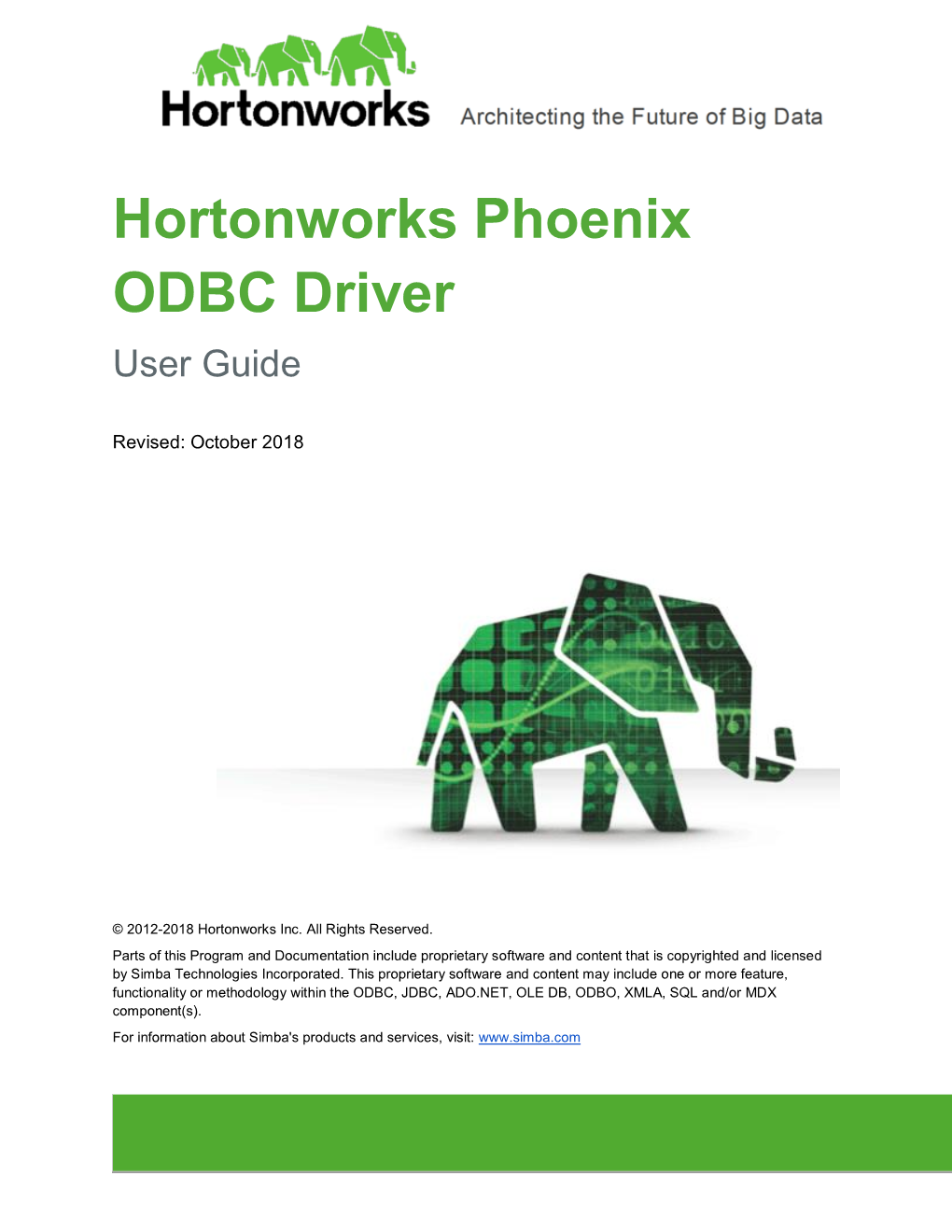 Hortonworks Phoenix ODBC Driver User Guide