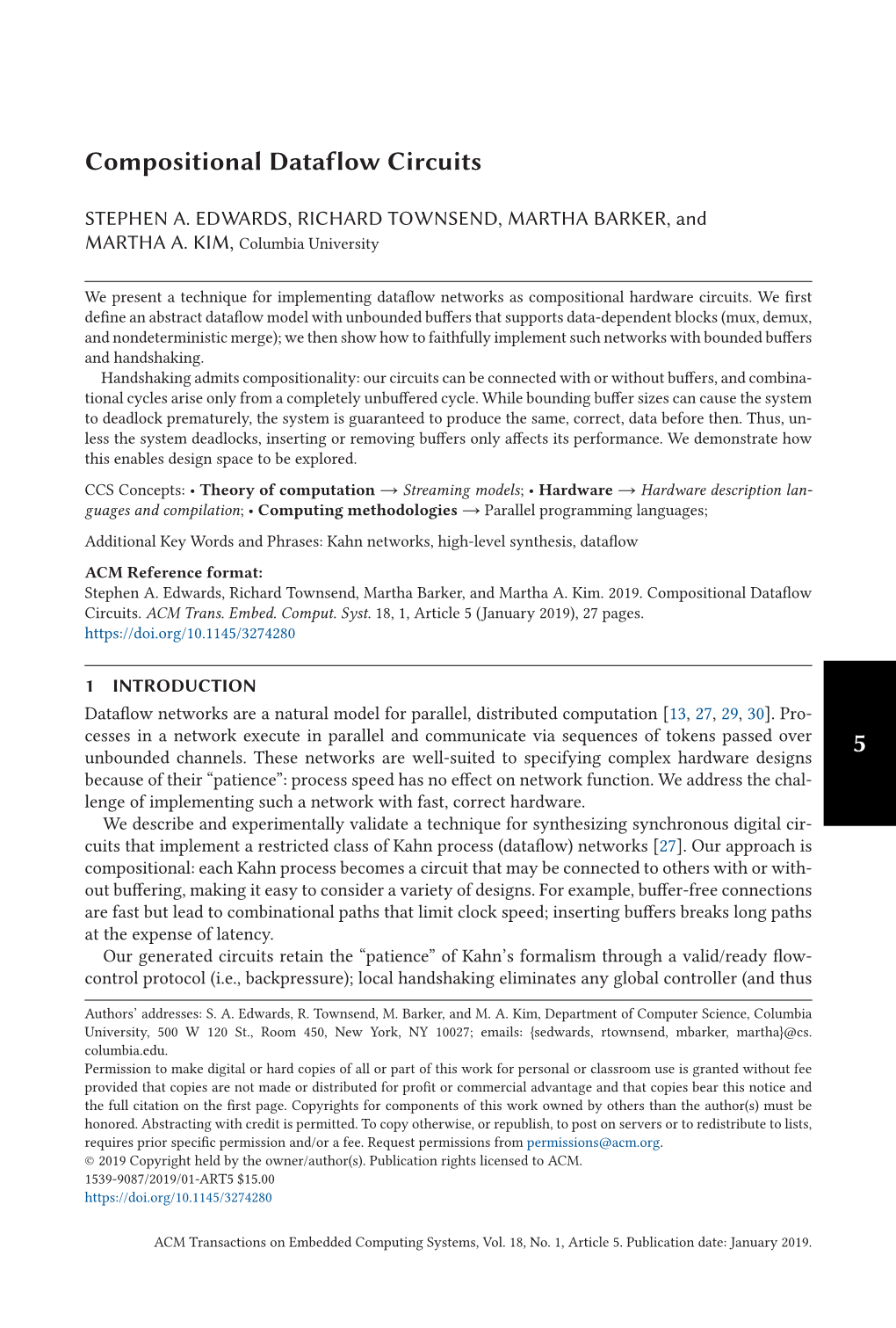 5 Compositional Dataflow Circuits