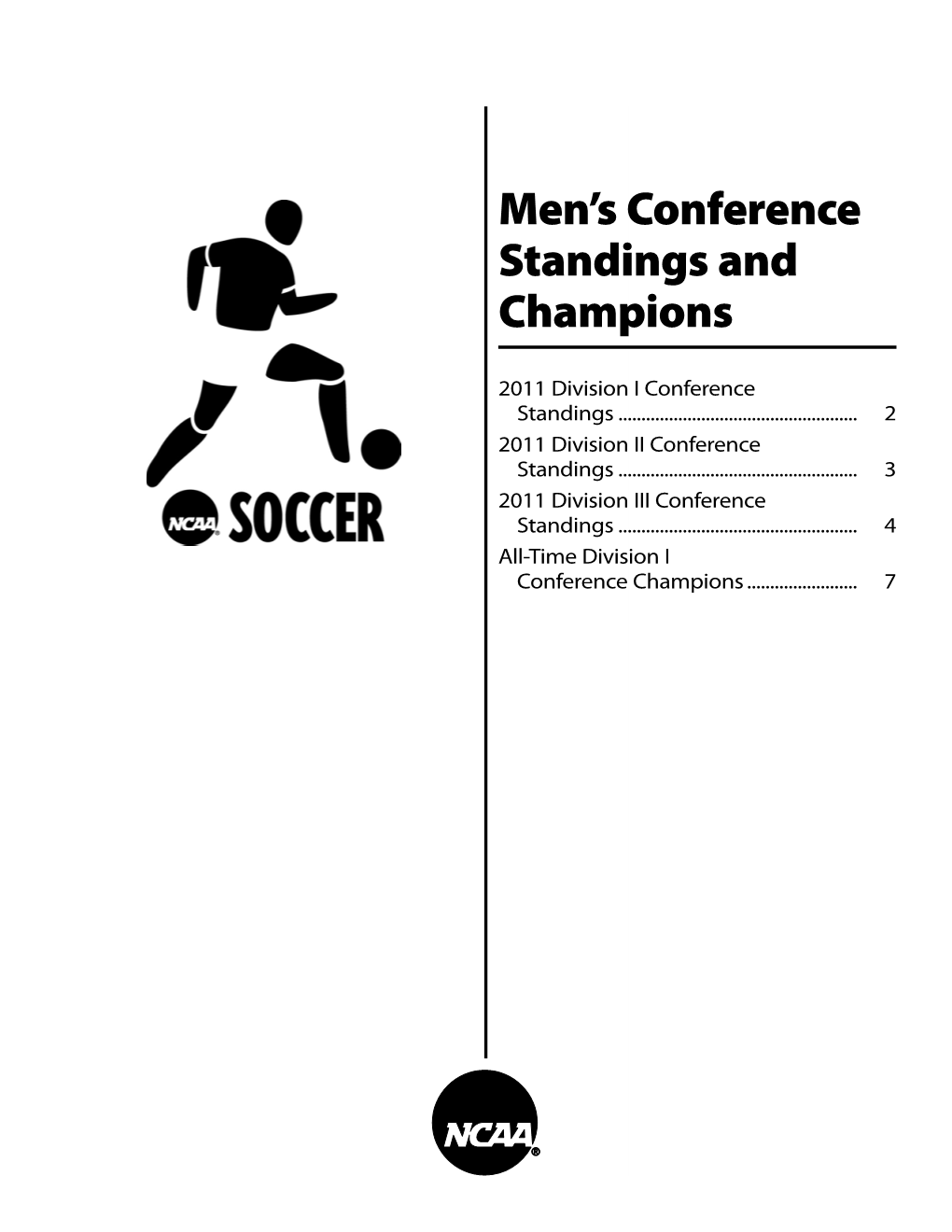 Men's Conference Standings and Champions