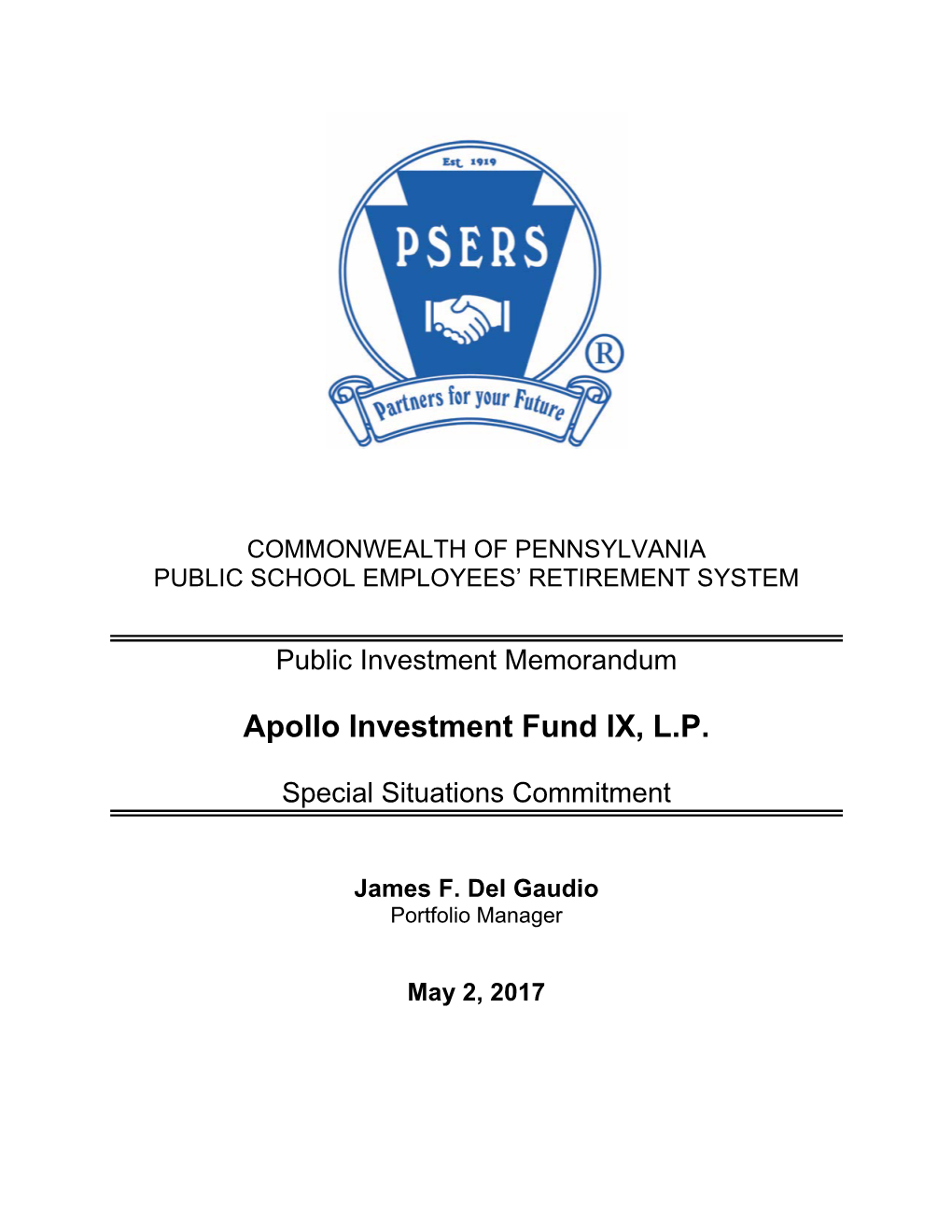 Apollo Investment Fund IX, LP