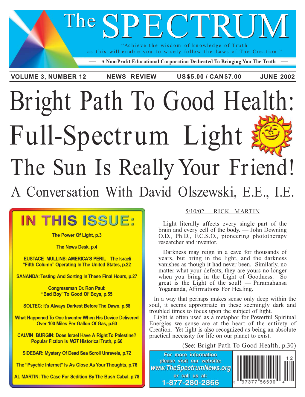 The SPECTRUM Magazine, June, 2002