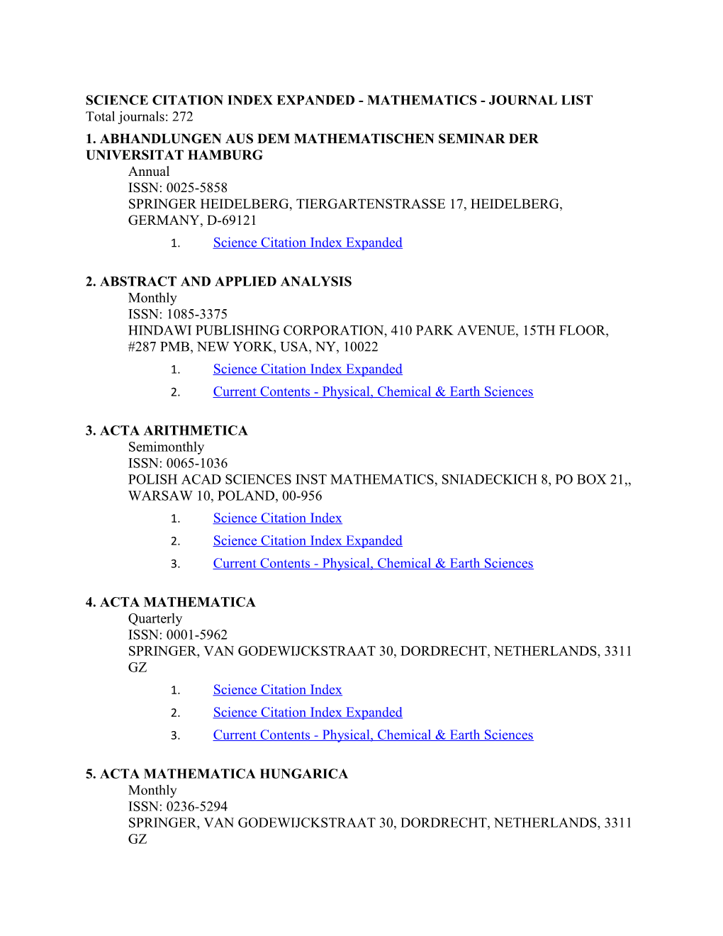 1. Abhandlungen Aus Dem Mathematischen Seminar Der Universitat Hamburg