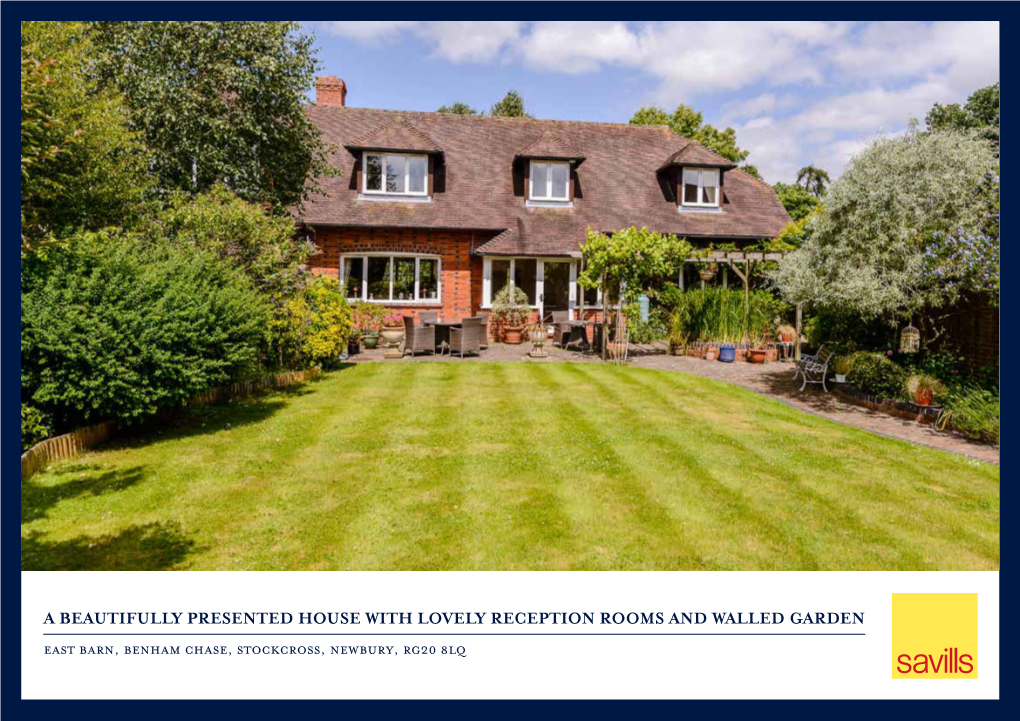 A Beautifully Presented House with Lovely Reception Rooms and Walled Garden