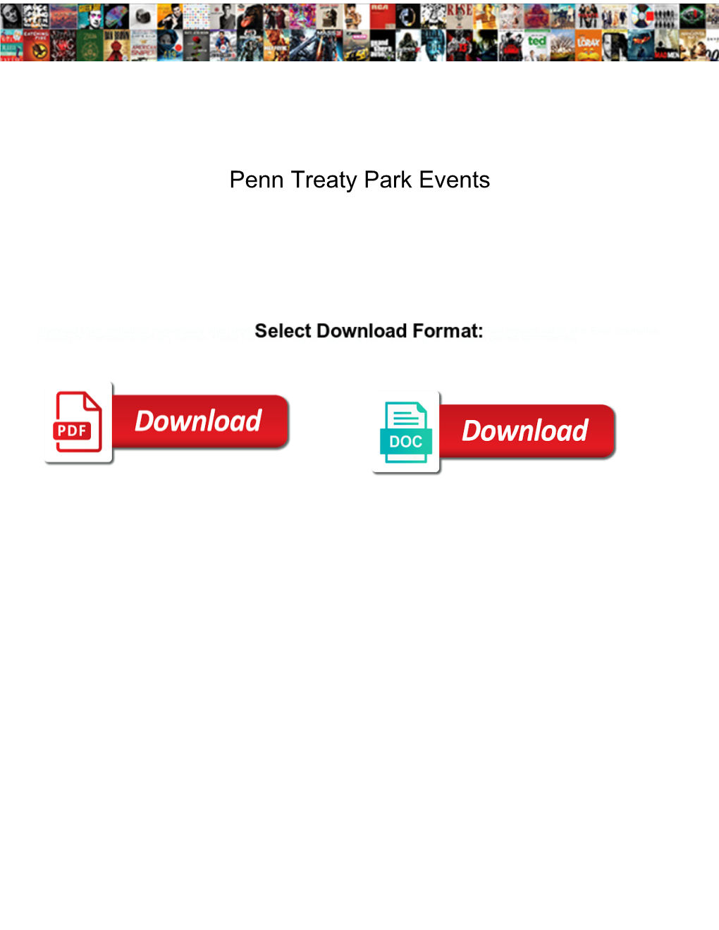 Penn Treaty Park Events
