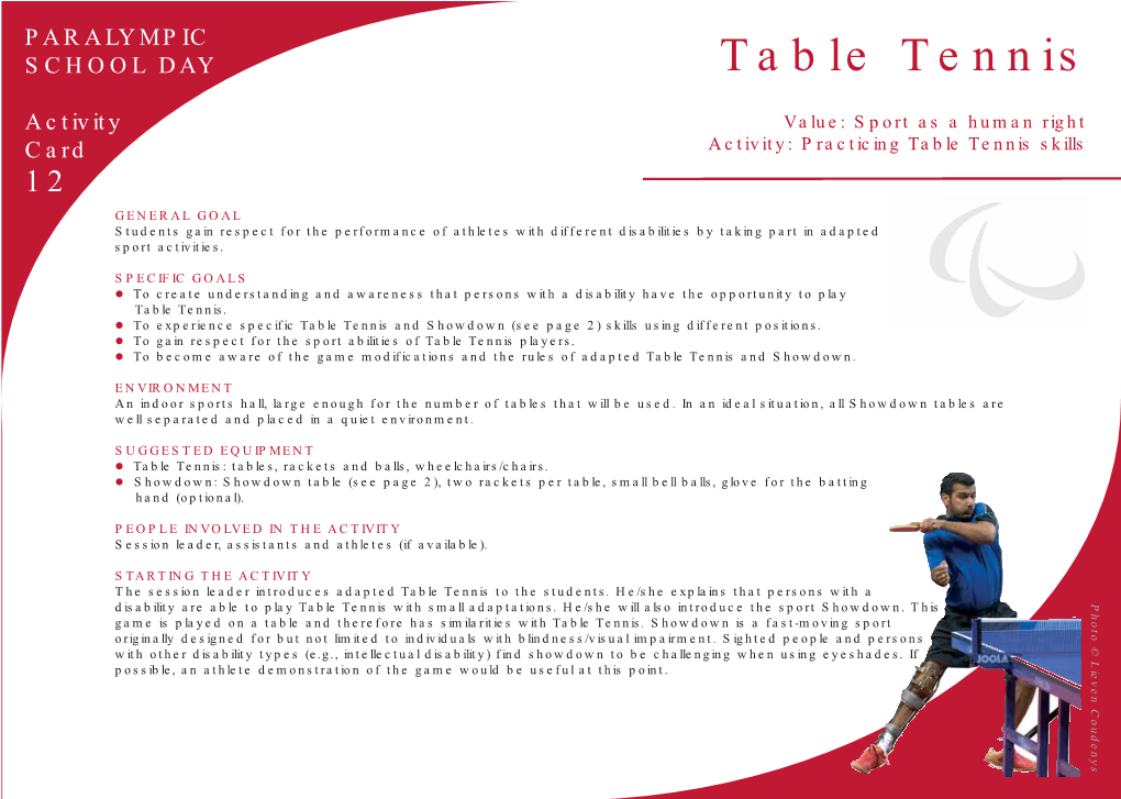 Table Tennis