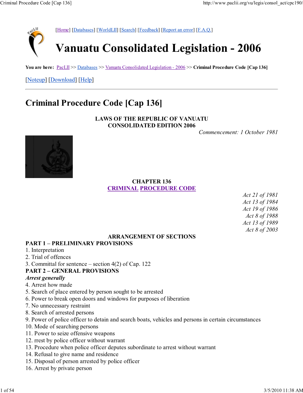 Criminal Procedure Code [Cap 136]