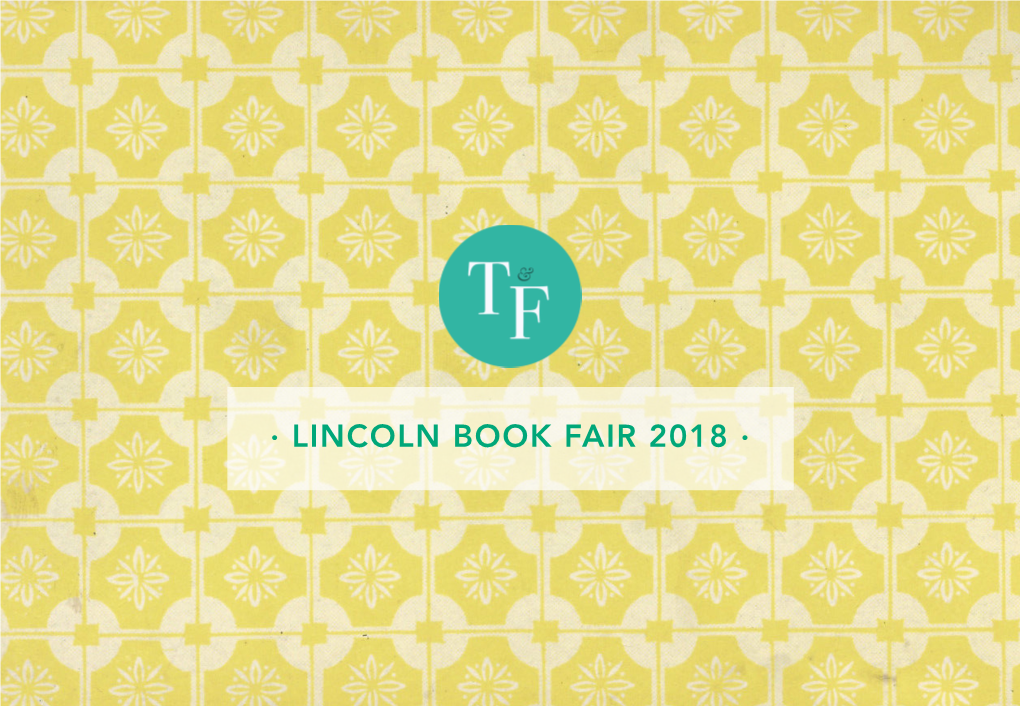 · Lincoln Book Fair 2018 · Type & Forme