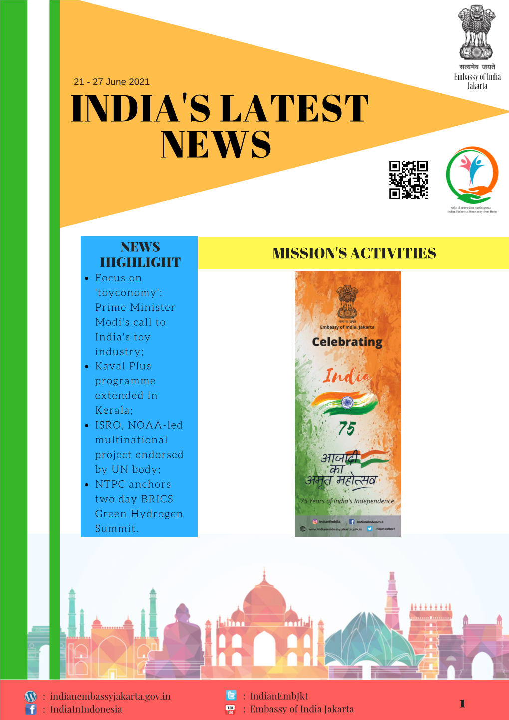 India Latest News (21-27 June 2021) Edition