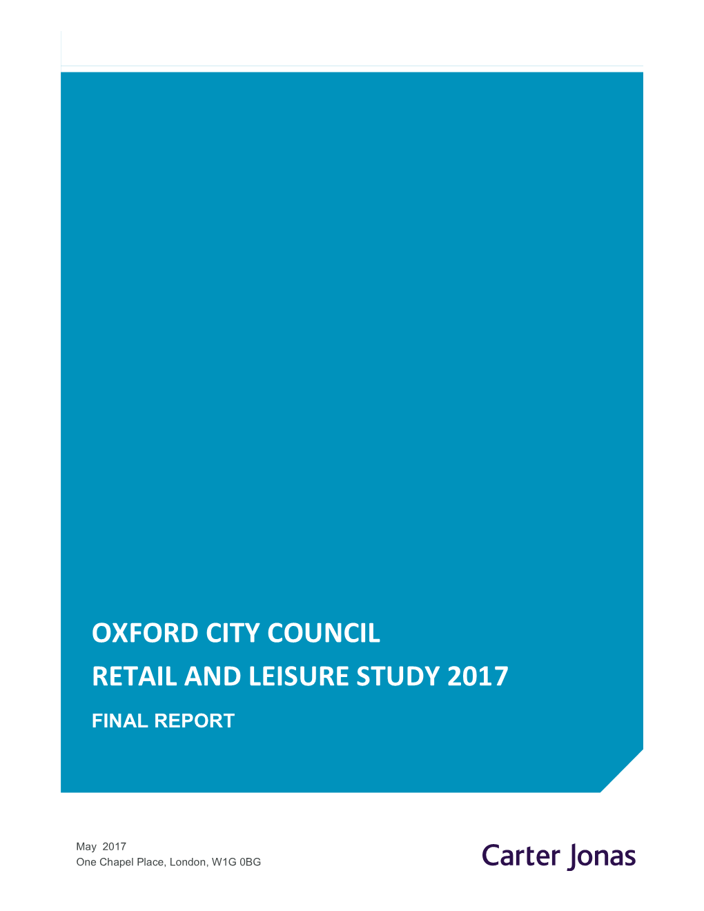 Oxford City Council Retail and Leisure Study 2017