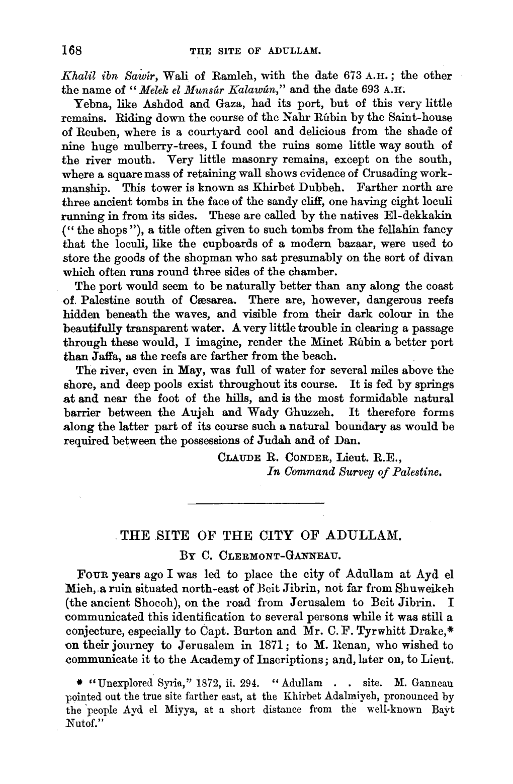 The .Site of the City of Adullam